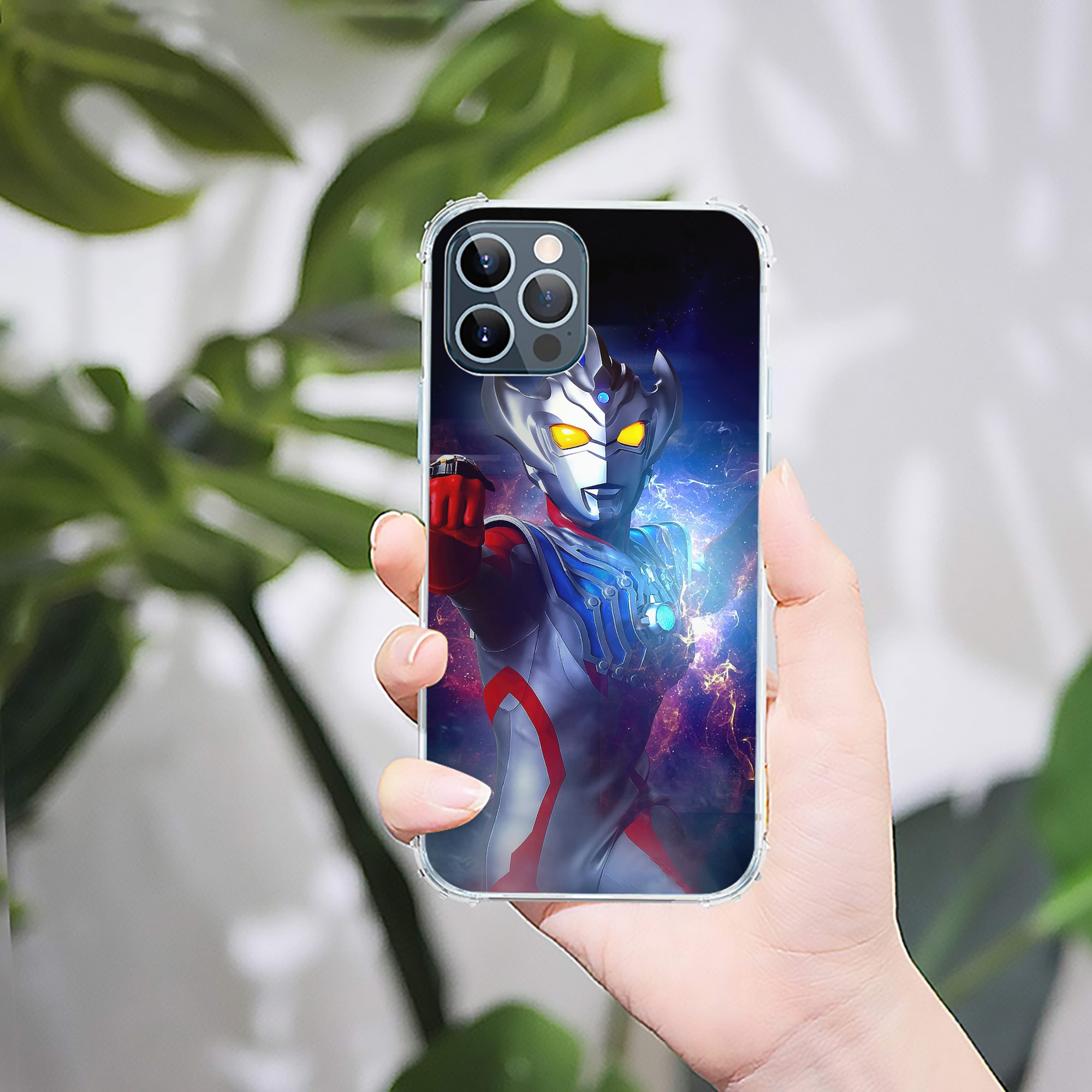 （画像用） ウルトラマン Ultraman 【iPhone 12シリーズ対応】透明スマホケース（クリアソフトケース）